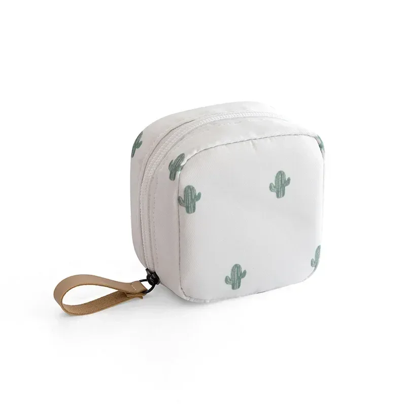 1pc mini sac cosmétique flamant couleur unie voyage trousse de toilette cactus beauté maquillage sac organisateur pour femmes pochette de maquillage