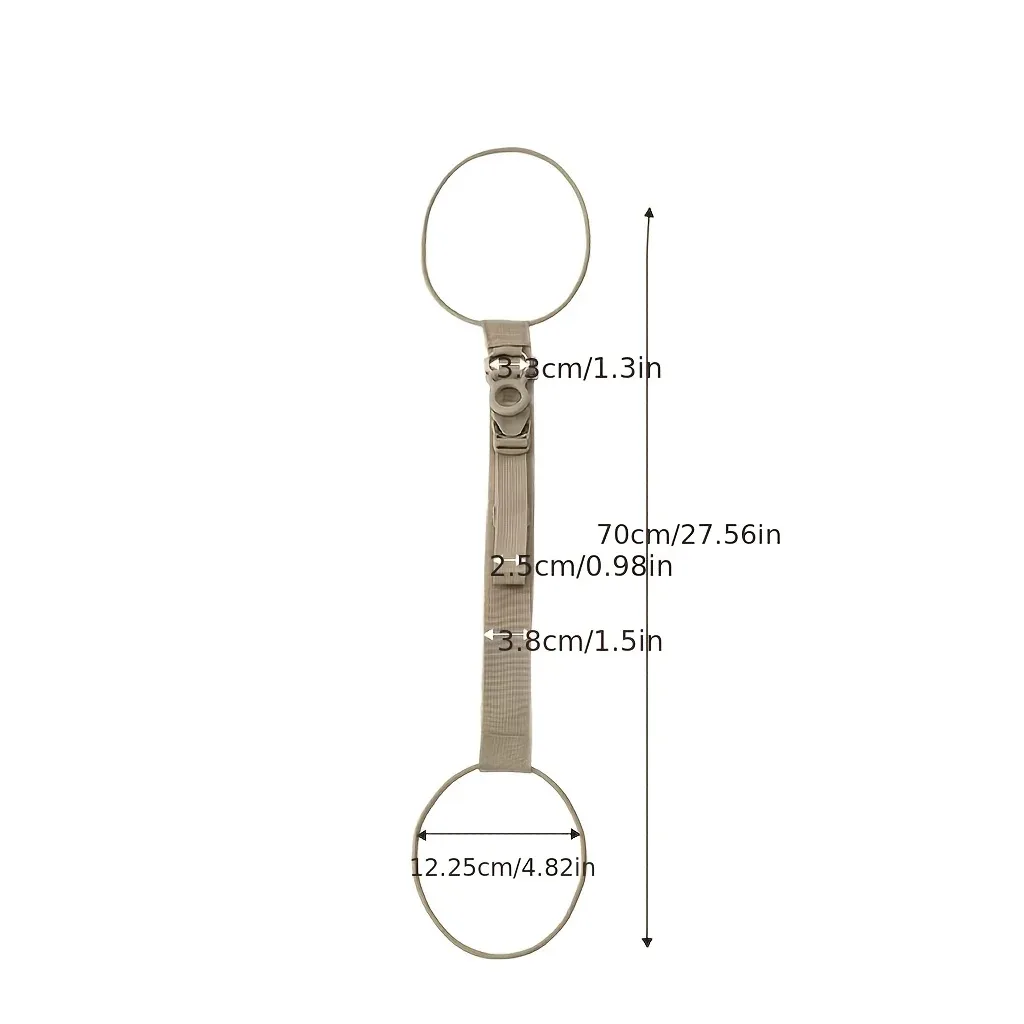 sangle de bagage réglable 2-en-1 avec boucle et verrouillage à dégagement rapide, légère et facile à utiliser, adaptée aux sacs à dos et aux valises.
