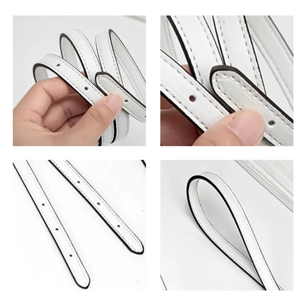 2 pièces sangle de remplacement réglable en cuir pour sac fourre-tout, poignée d'épaule, bandoulière, extension de ceinture pour femme, accessoire de sac à main sous le bras