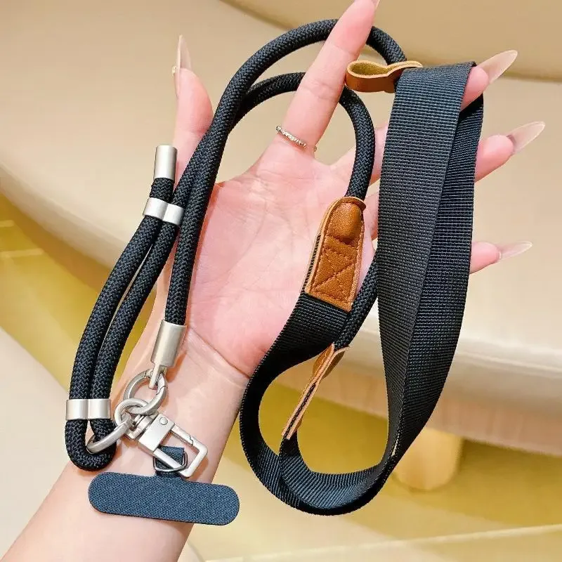 lanière de téléphone réglable à porter en bandoulière, clip détachable, sangle anti-perte pour téléphone portable, sangle de sac à bandoulière pour les voyages en plein air et l'usage quotidien【smq】