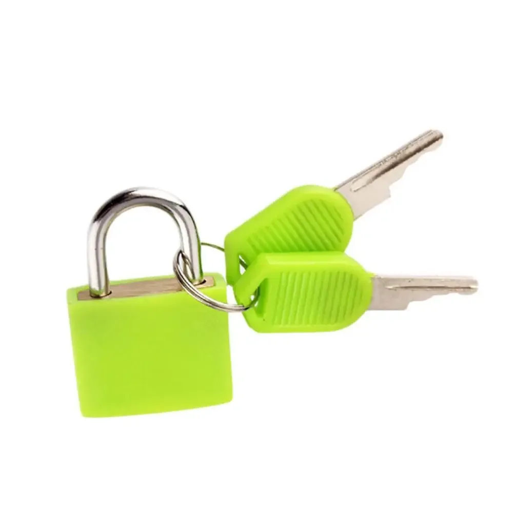cadenas de 23 mm coloré pour la maison, les dortoirs, les petits bagages, valises, portes d'armoires et sacs à dos, avec 2 clés