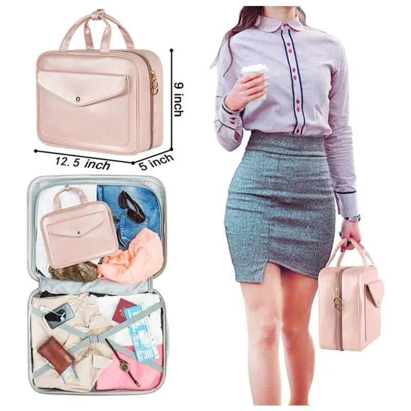 xmessun nouvelle trousse de rangement tendance, trousse de maquillage portable de voyage grande capacité, sac de toilette, trousse de rangement pour articles de toilette