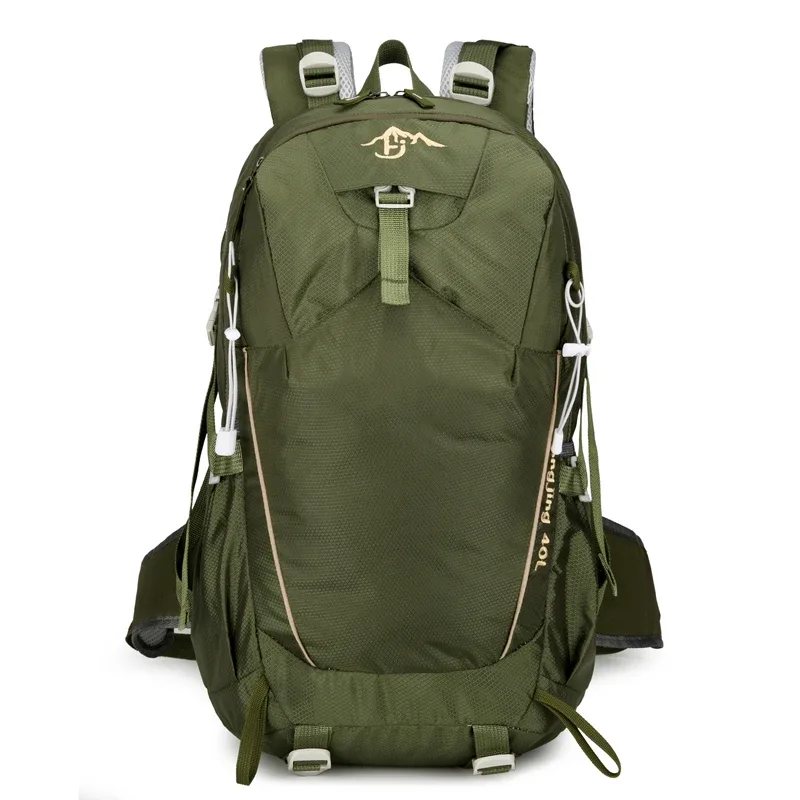 sac de randonnée en plein air 40l, grande capacité, nylon hydrofuge, options multicolores, sac à dos de voyage léger