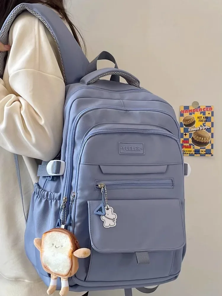 sac à dos de grande capacité pour lycée de style japonais, sacs d'école pour lycéens, sacs à dos pour ordinateur portable simples et polyvalents