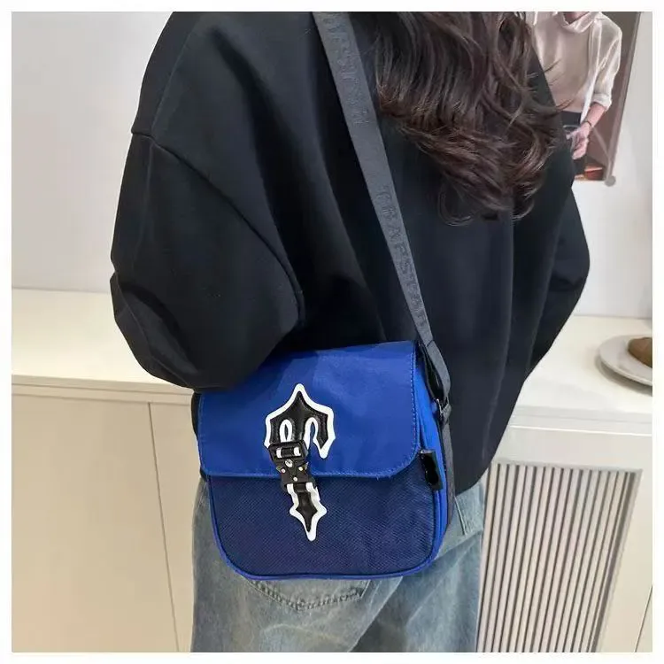 Sac bandoulière pour homme et femme, petit, décontracté, pour les trajets quotidiens, sac messager, sac à bandoulière, tendance, style américain