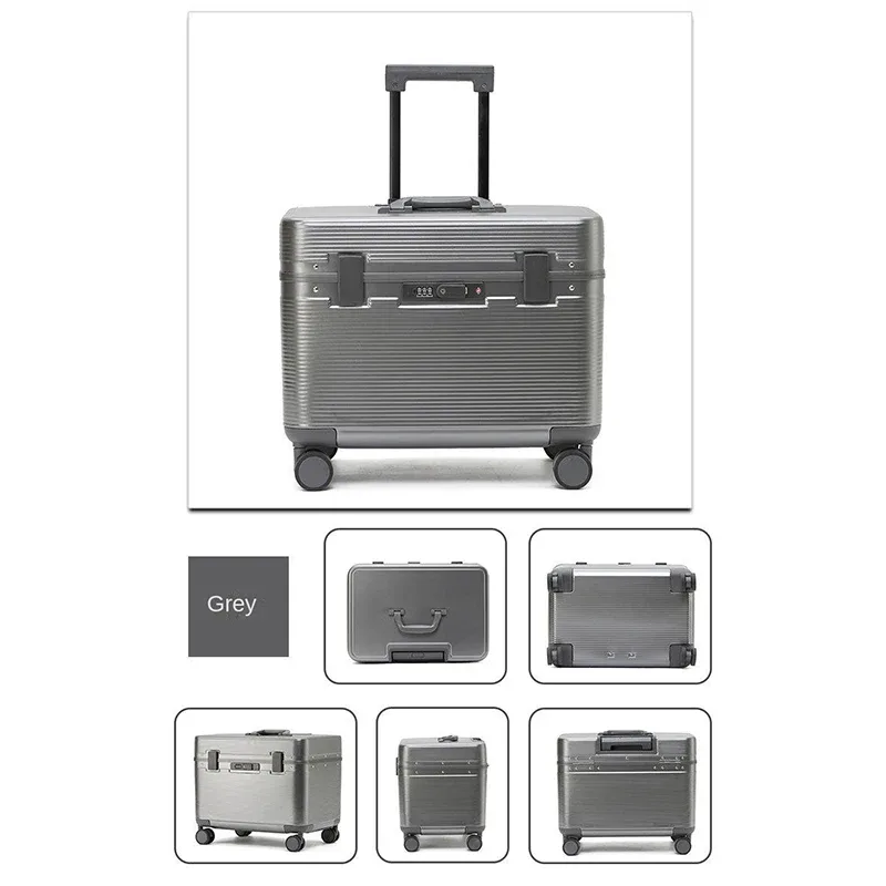 valise à roulettes horizontale à rabat avec cadre en aluminium, 21/23/25 pouces, pour photographie, boîte à outils, miroir mat, valise de voyage