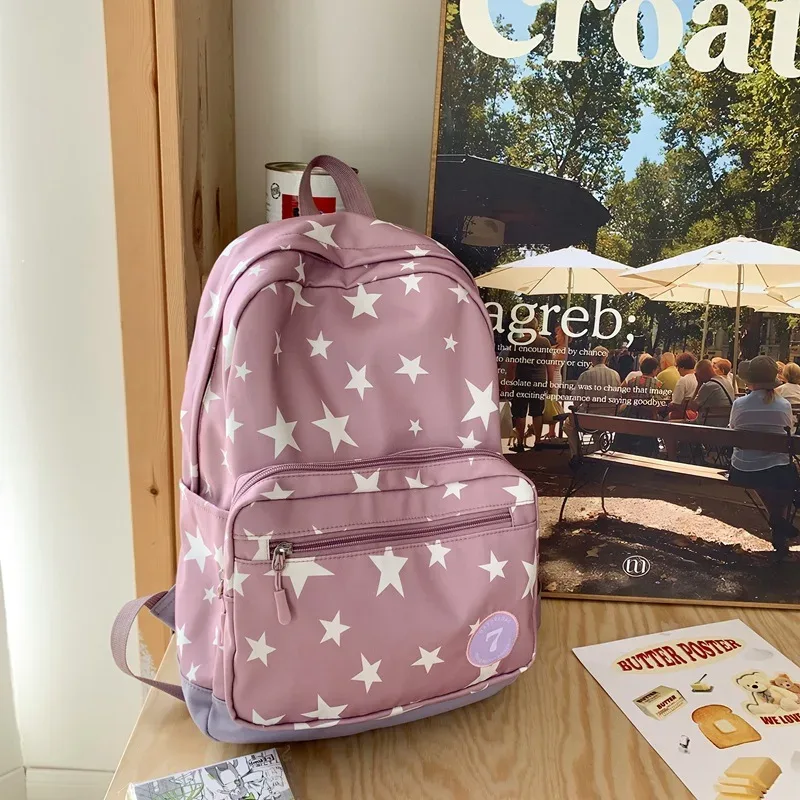 sac à dos étoile pour femmes et hommes, 17 pouces, sac à dos pour ordinateur portable, sac d'université, mignon sac à dos de voyage pour étudiant, sac à livres décontracté pour la rentrée scolaire