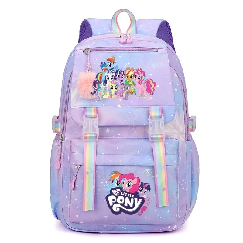 sac à dos my little pony pour femmes, garçons et filles, sac à livres, sac à dos de dessin animé kawaii pour étudiants et adolescents, mochila, cadeau d'anniversaire