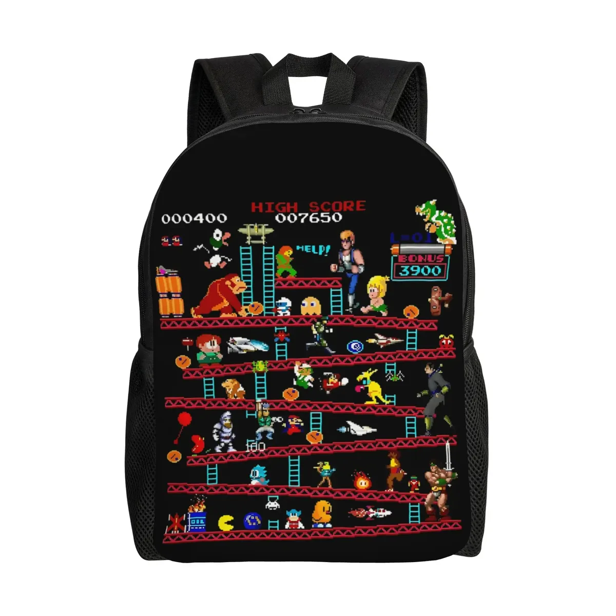 dk arcade donkeys kongs sac à dos pour adolescents, cadeau, sac à dos de randonnée, de voyage, pour hommes et femmes, sac à bandoulière pour l'université