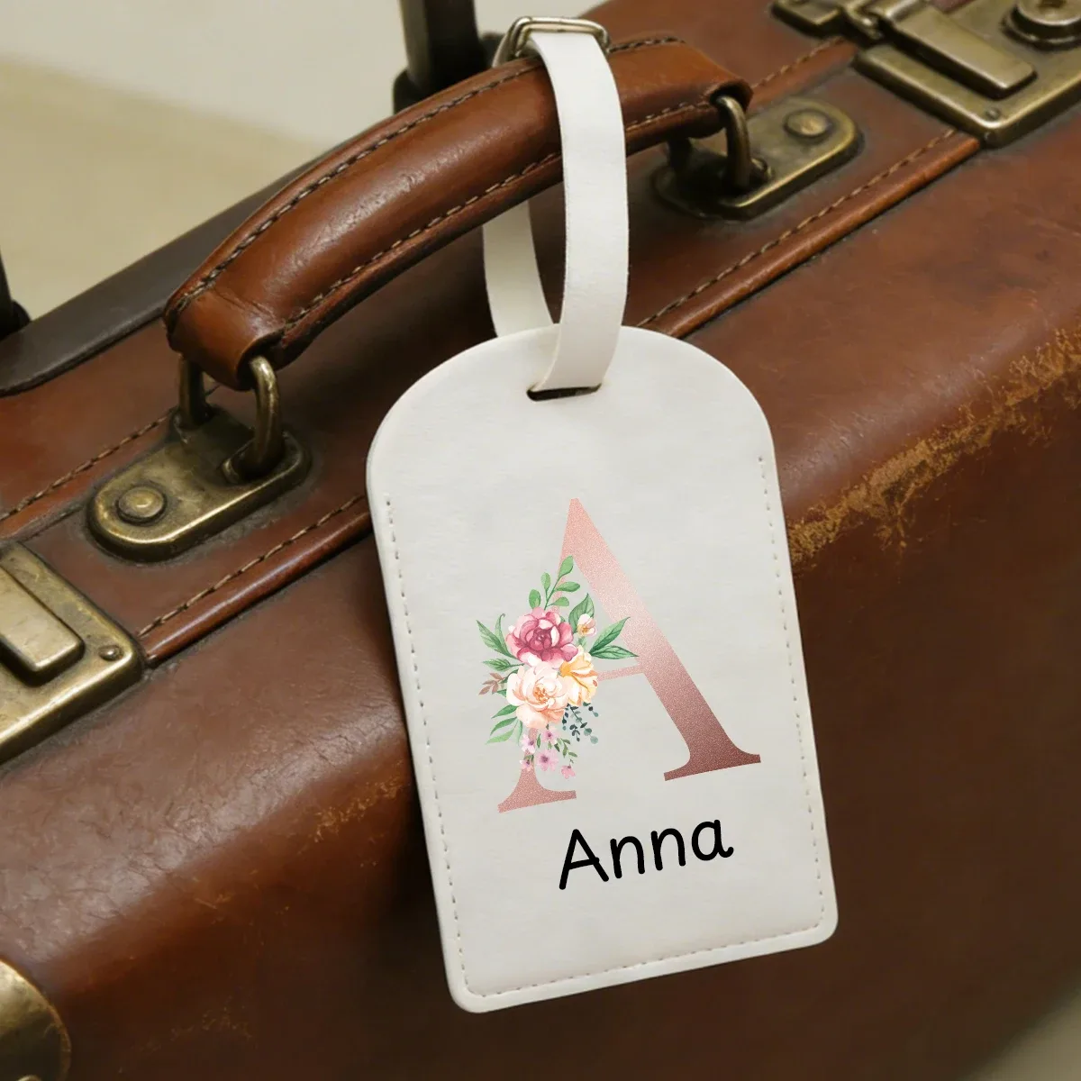 étiquettes à bagages personnalisées avec lettres et noms, étiquettes à bagages en cuir personnalisées, étiquettes à bagages personnalisables, étiquettes à bagages
