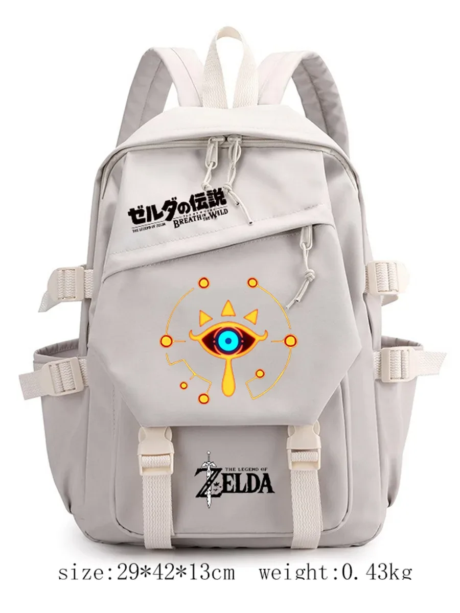 sac à dos étudiant the legend of zelda, sac à bandoulière décontracté pour l'extérieur, sac à dos tendance personnalisé grande capacité mochilas