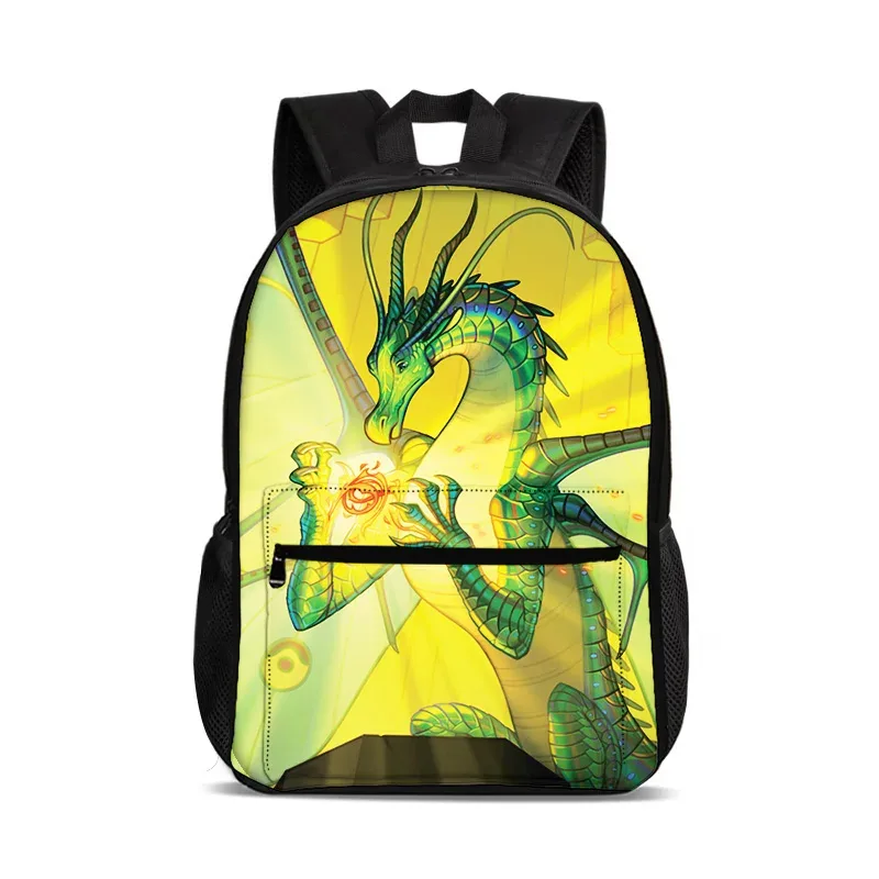 sac à dos pour ordinateur portable wings of fire, grande capacité, imprimé dessin animé, pour garçons et filles de l'école primaire, style polyvalent et tendance