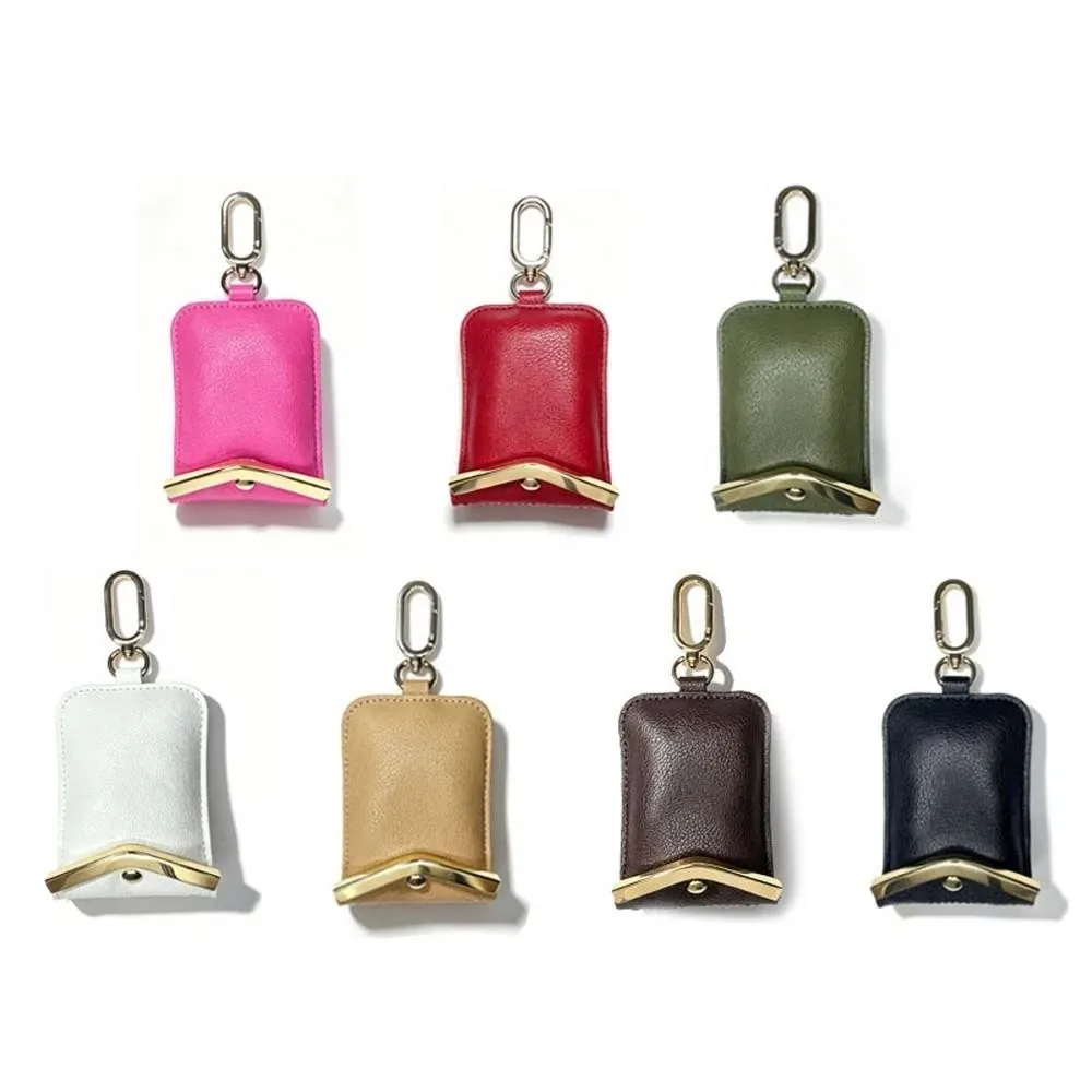 sac fourre-tout pliable 2-en-1 couleur unie avec porte-clés, mini sac de courses peu encombrant, garniture métallique, résistant aux déchirures, pochette porte-breloques