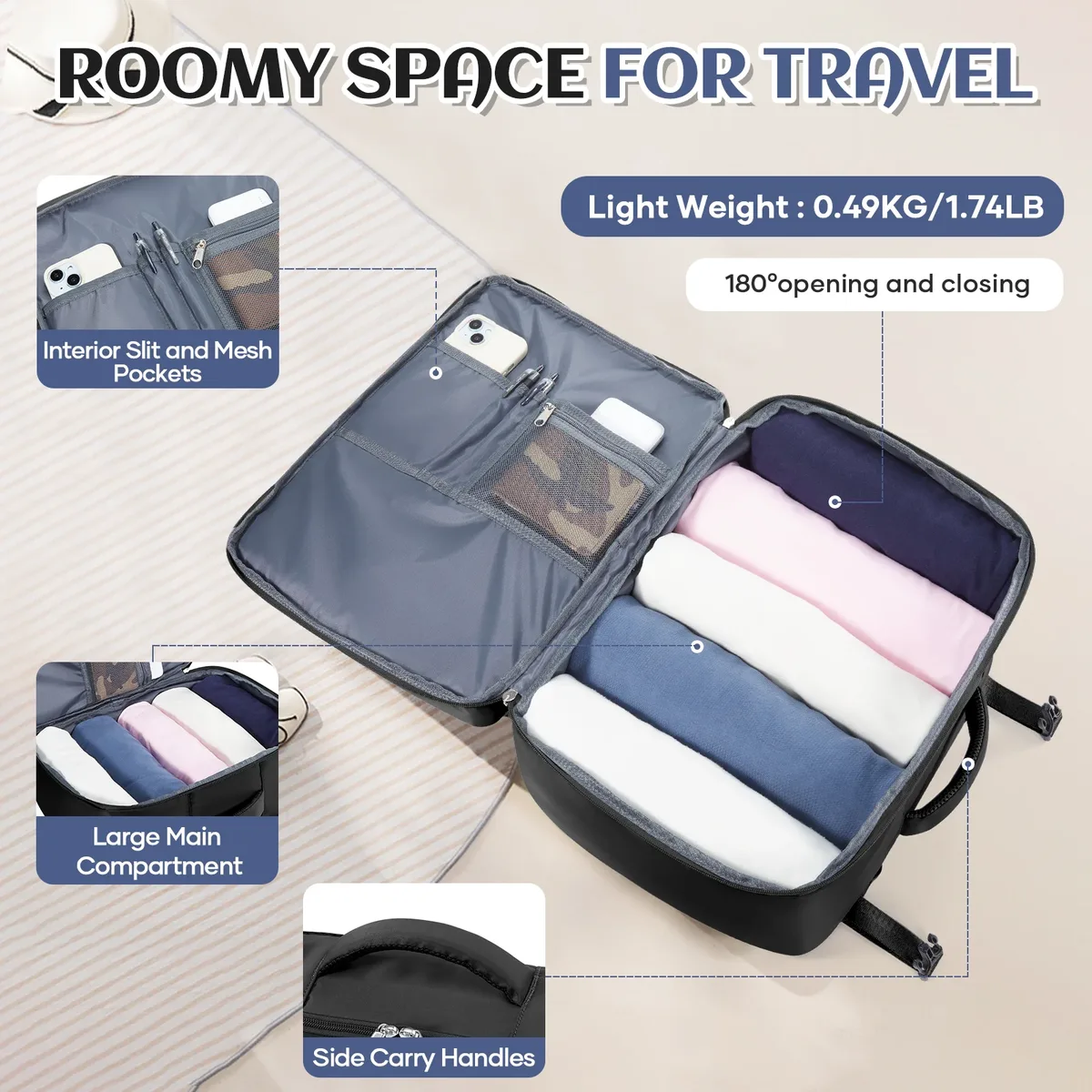 ryanair 40x30x20 sac à dos de voyage wizzair cabine avion valises cabine bagages à main sacs sac à dos étanche ordinateur portable packbag