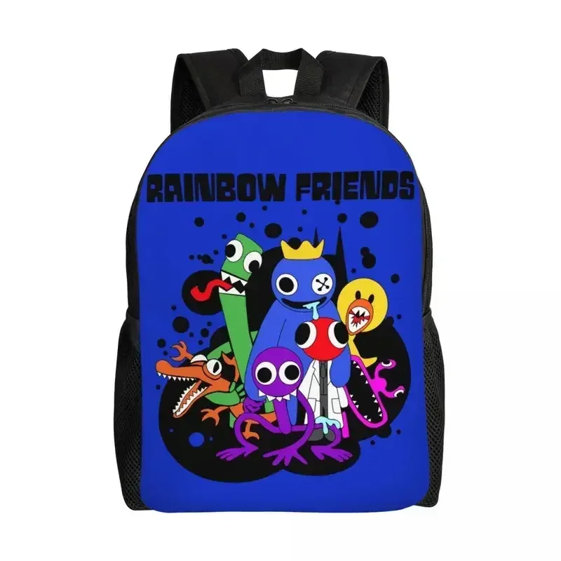 sac à dos de voyage personnalisé arc-en-ciel friends hug it out pour hommes et femmes, sac à livres pour ordinateur d'école, jeu vidéo, sacs de jour pour étudiants