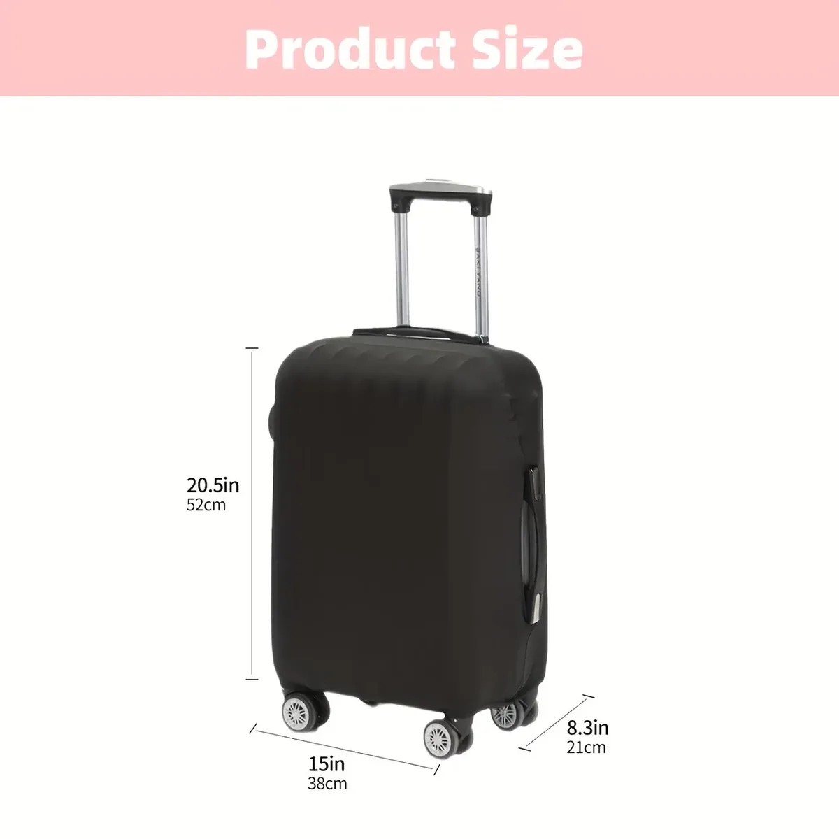 housse de bagage, housse de protection anti-poussière, portable et pliable, en tissu durable, uniquement la housse