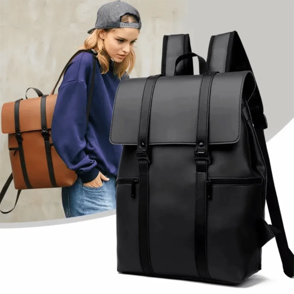 sacs d'école imperméables, sacs à dos pour ordinateur portable de couleur unie, sacs à dos de voyage à grande capacité avec bandoulière réglable