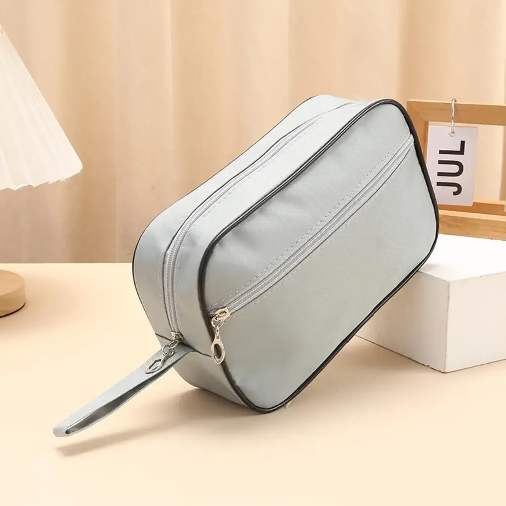 trousse de maquillage étanche pour hommes et femmes, trousse cosmétique de voyage, trousse de toilette, trousse de rangement en toile, sac à main pour poudres lavantes de beauté