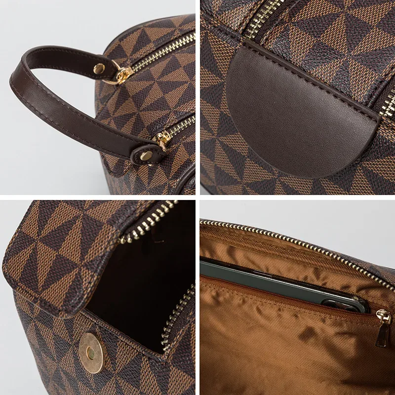 sacs à cosmétiques de luxe, sac à maquillage pour femmes, sac de toilette à double fermeture éclair, sac de toilette suspendu pour la salle de bain, sac de toilette multifonctionnel pour les voyages