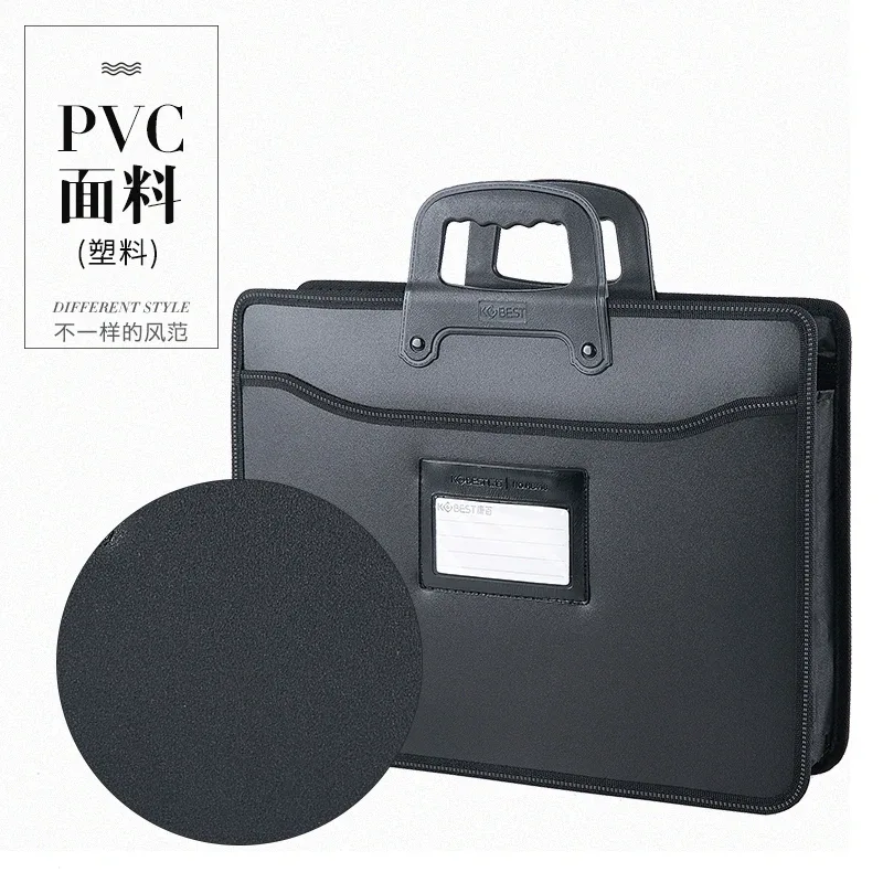 sac à documents portable a4 de grande capacité, sacs d'information pour documents de bureau, porte-documents à pois, sac d'affaires promotionnel