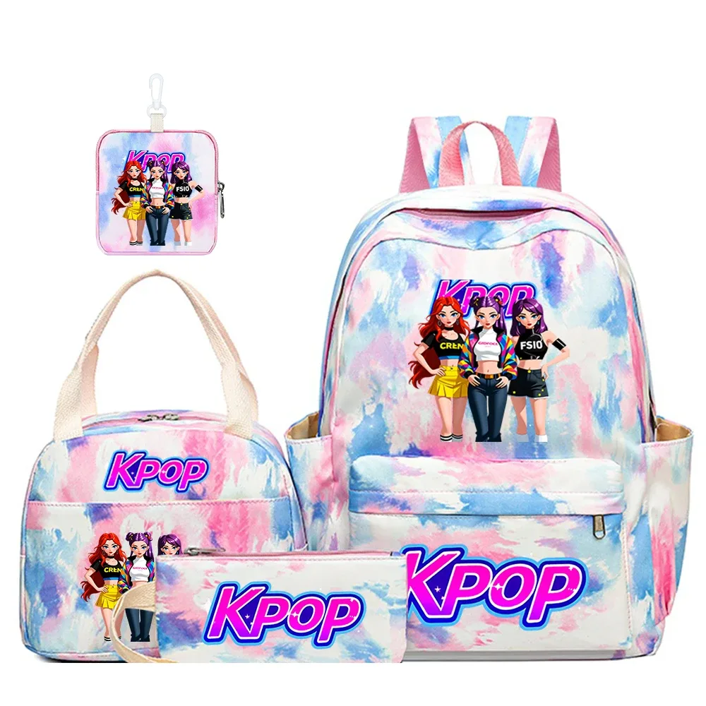 ensemble de 4 sacs à dos à motif de groupe de filles k-pop, le cadeau parfait pour les fans de k-pop