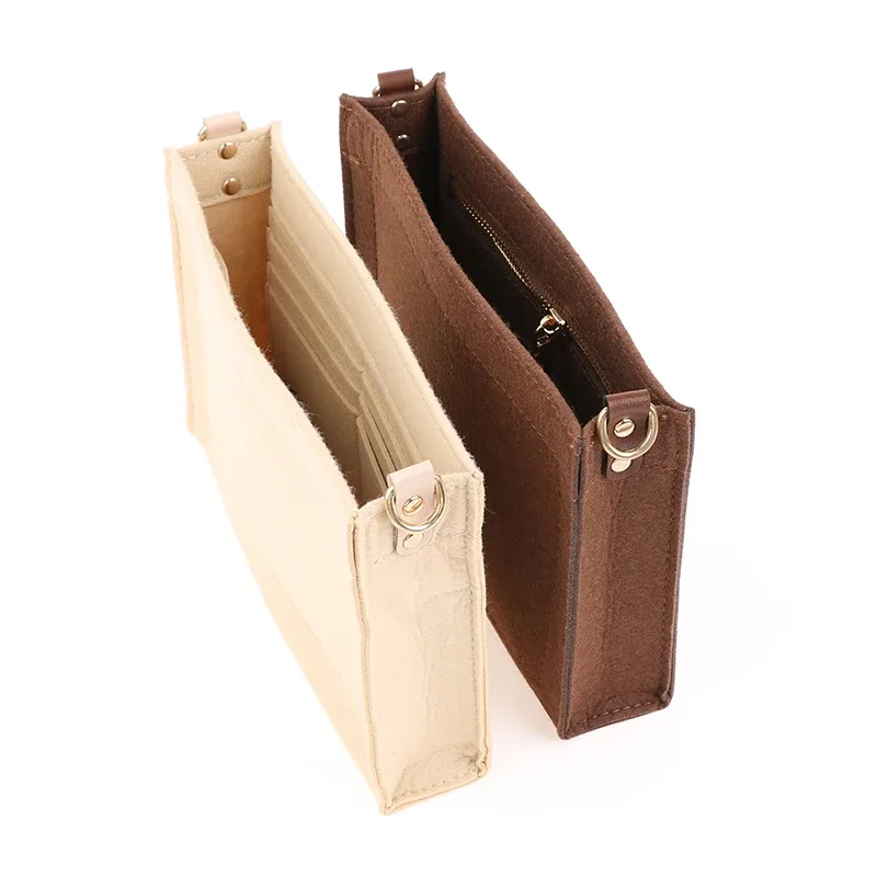 trousse de toilette en poudre avec anneau en d, insert de sac à main de luxe, 19, 26