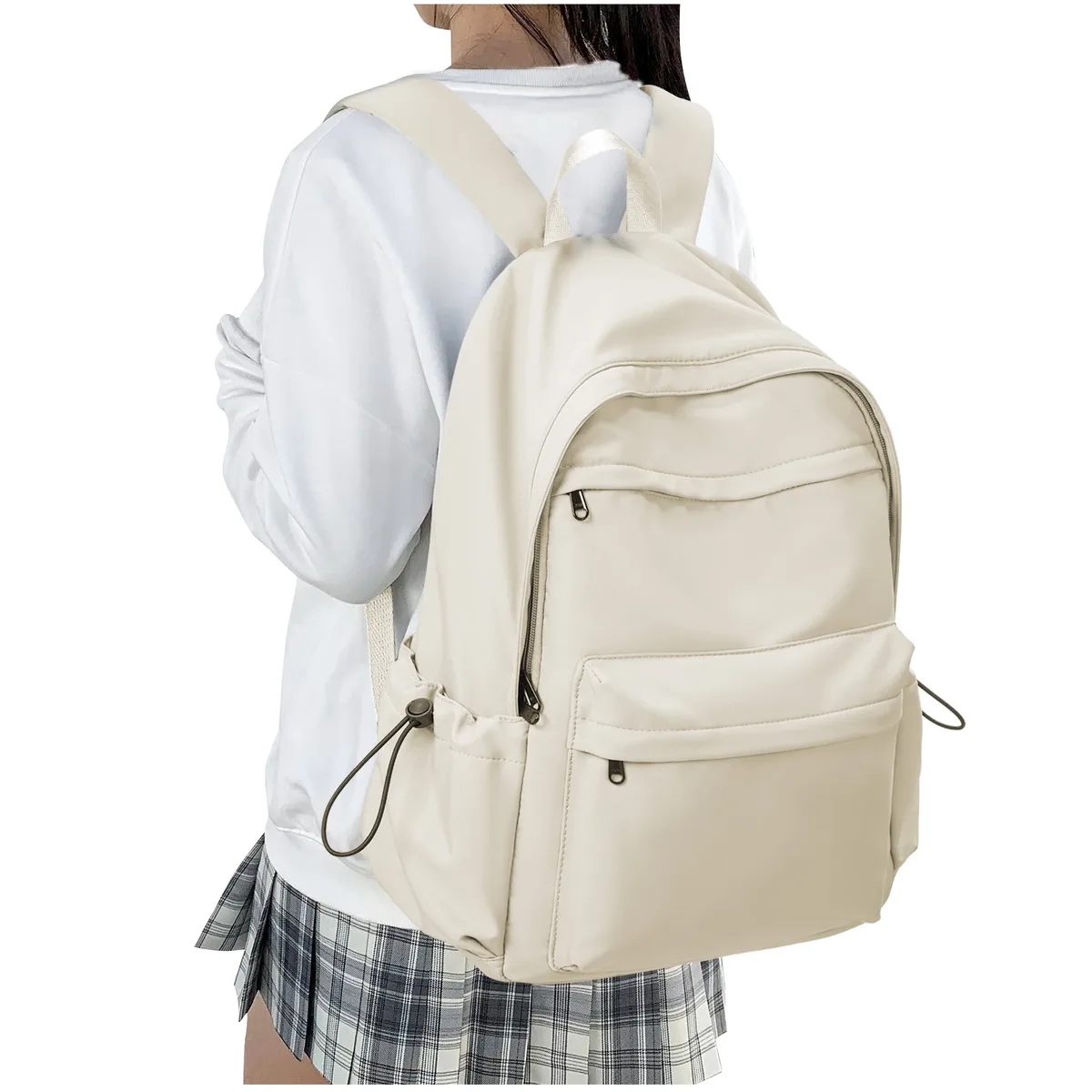 sac à dos décontracté universitaire, grande capacité, léger, pour lycéens, pour adolescents, convient pour ordinateur portable de 14 pouces