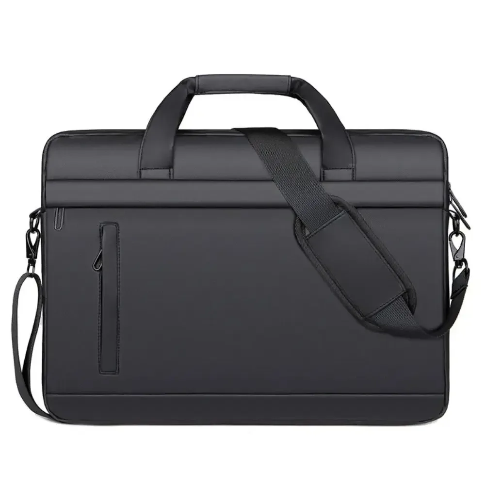 sac à main étanche en cuir pour ordinateur portable 15 pouces, sacoche de bureau de marque célèbre pour hommes
