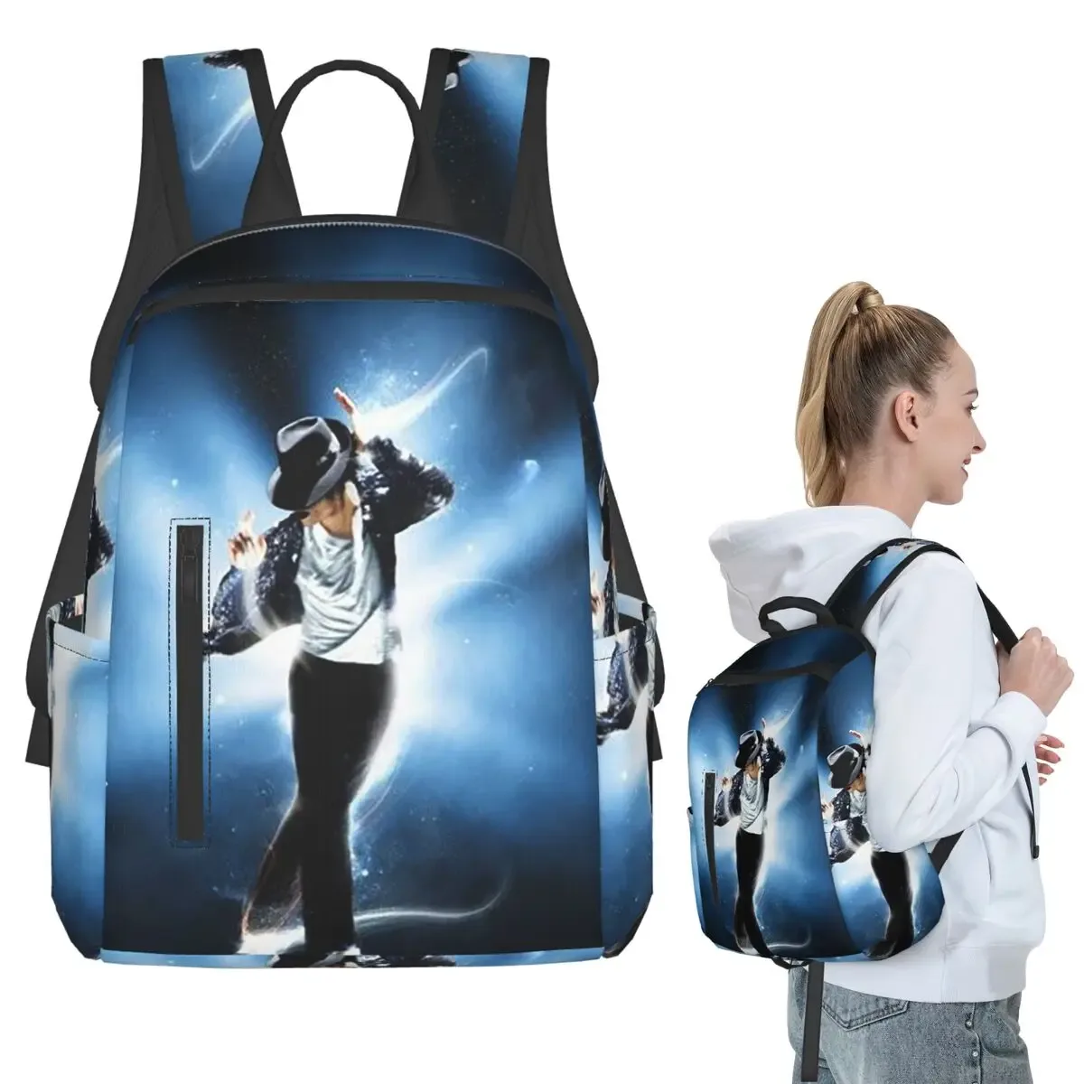 Sac à dos Michael Jackson pour musiciens, chanteurs et danseurs, sac à livres pour étudiants, sac d'école pour enfants, sacs à bandoulière pour ordinateur, pour garçons et filles