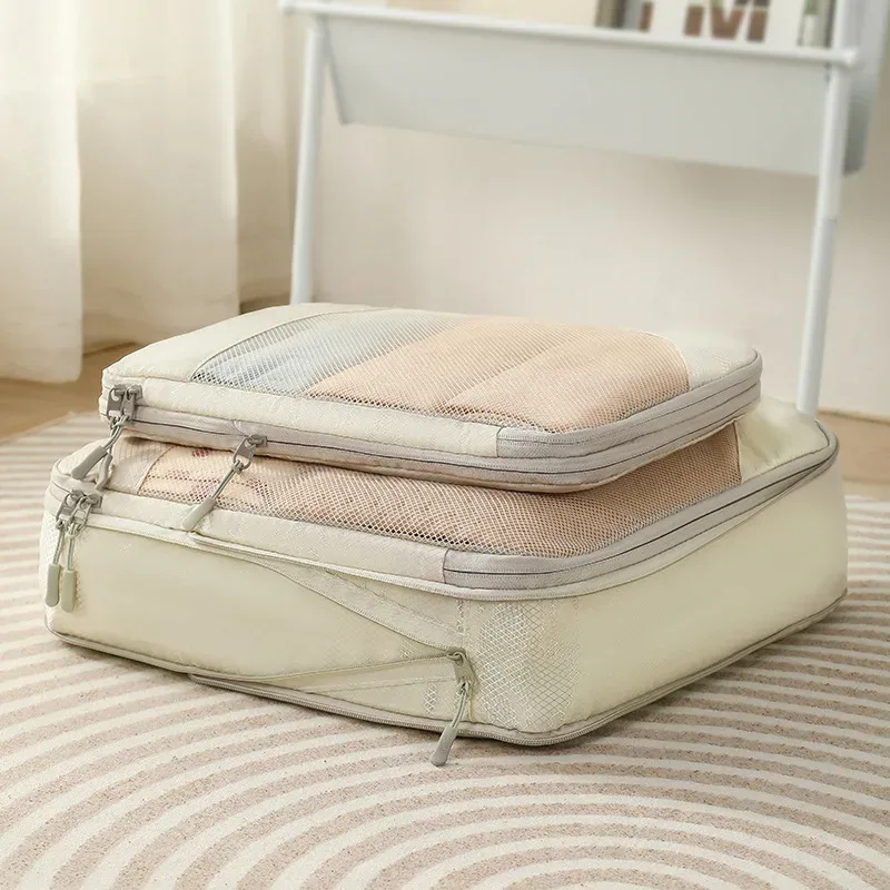 lot de 5 sacs de compression légers et portables pour le voyage, organisateur de bagages multifonctionnel pour vêtements et chaussures
