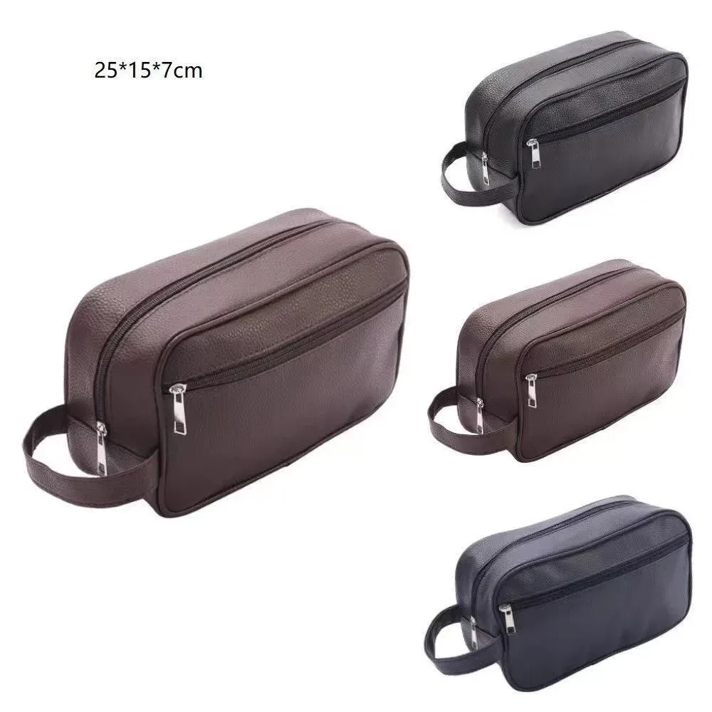 sac de rangement de maquillage de voyage multifonction de grande capacité avec nom personnalisé gratuit pour hommes et femmes, sac de lavage durable