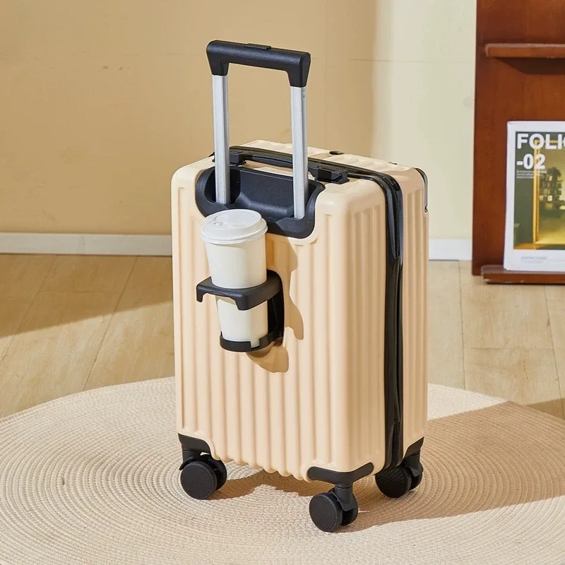 valise de voyage légère avec mot de passe pour étudiant, petit bagage, roue universelle pour homme et femme, chariot d'embarquement, 18 pouces