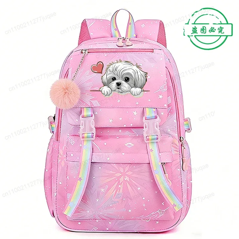 sac à dos amusant pour enfants, motif chien anime, pour filles et garçons, sacs d'école décontractés, sac à dos de voyage, cadeau