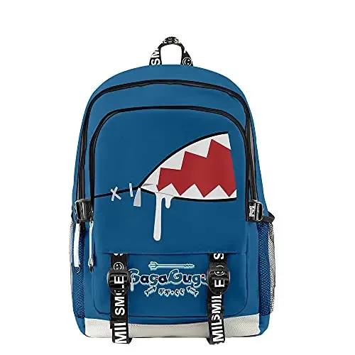 sac à dos 3d hololive vtuber gawr gura, trois pièces, pour hommes et femmes, sac à dos décontracté, sac de poitrine, trousse à crayons, 2022