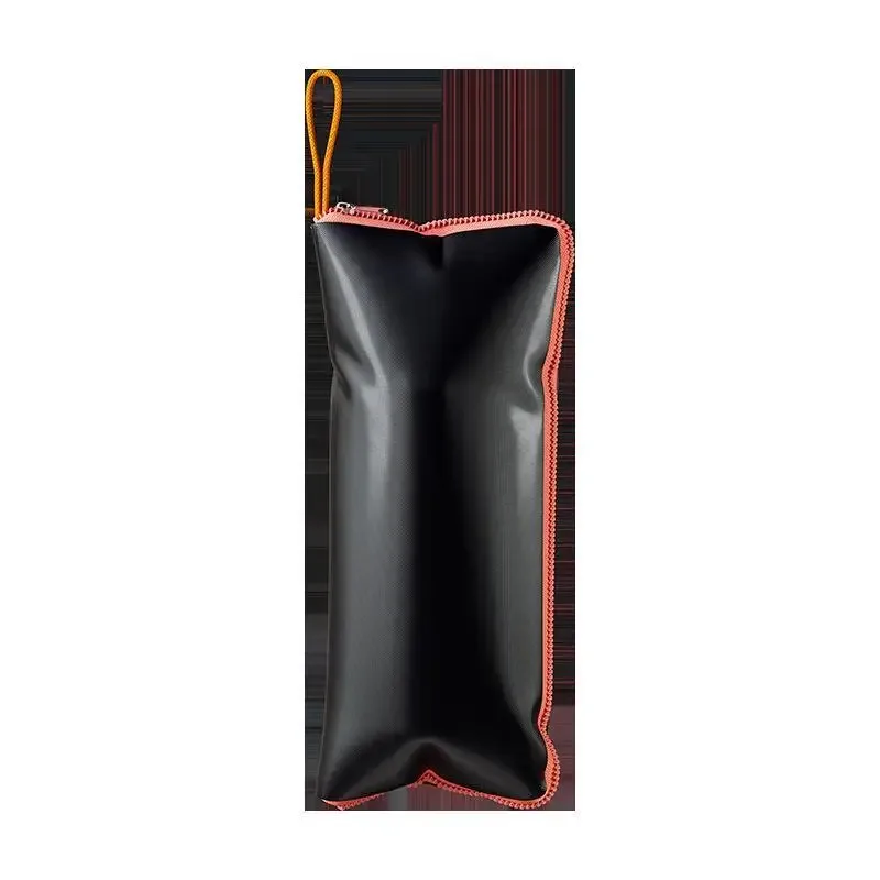 sac de rangement pour parapluie en microfibre, forte absorption d'eau, porte-parapluie pliable avec fermeture éclair et boucle de suspension, lavable à la main