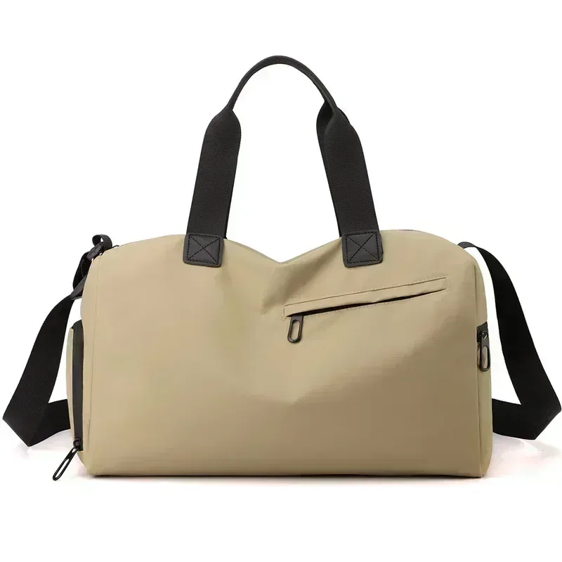 sacs de voyage oxford de grande capacité à fermeture éclair, sacs de fitness solides en tissu épais, bagages étanches de grande capacité, sacs de sport