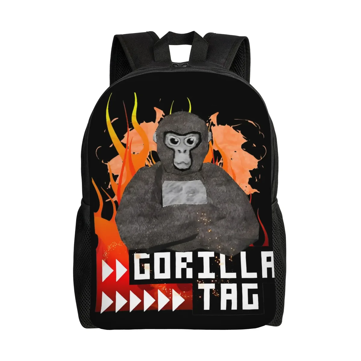 sac à dos eat sleep gorilla tag pour hommes et femmes, sac à dos décontracté pour le lycée, le travail, le quotidien, sac à bandoulière pour le collège, sac à bandoulière pour l'extérieur