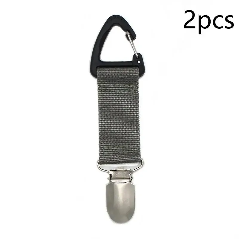 clip de chapeau portable multi-usages, support de chapeau de paille de voyage, clip de sac, organisateur de gants pour camping et accessoires d'équipement extérieur