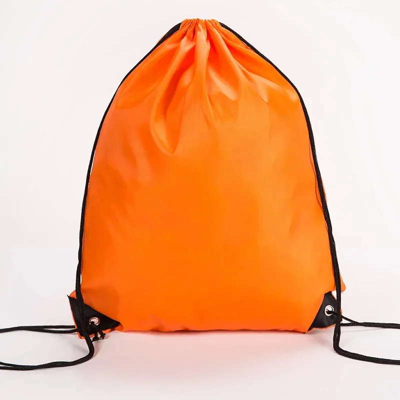 nouveau polyester imperméable sport cordon sac à dos sac décontracté hommes femmes plage natation portable cordon chaussures vêtements sacs