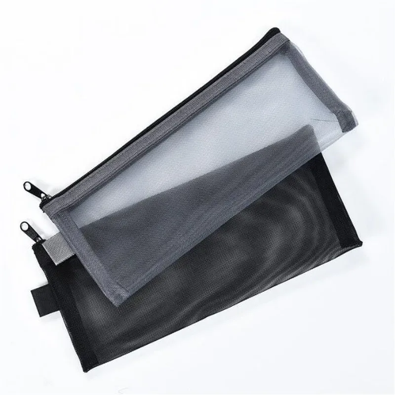 trousse de voyage pour pinceaux de maquillage, trousse de toilette cosmétique, outils de beauté, fermeture à glissière, poudres en maille, accessoires de rangement de lavage, hommes et femmes