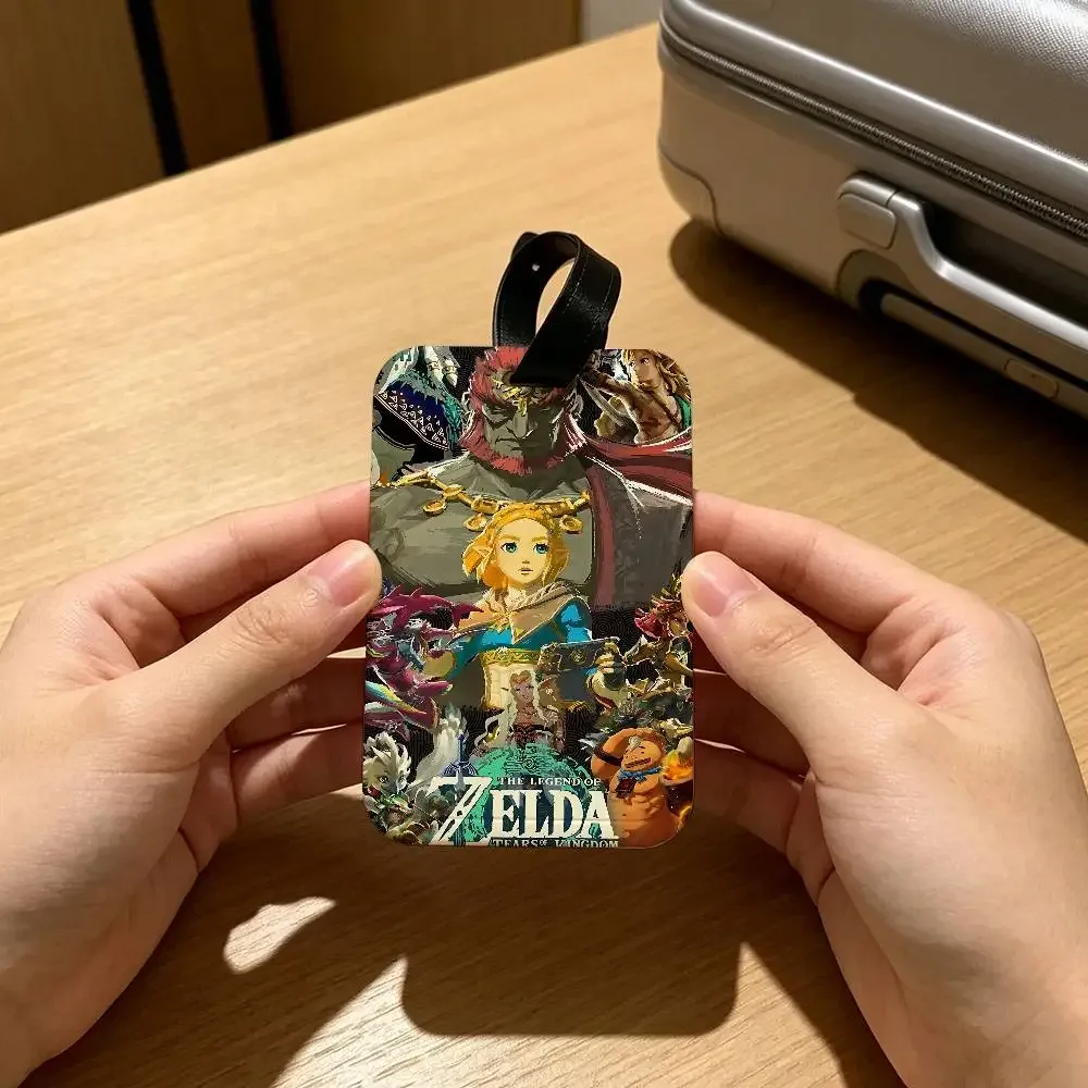 étiquette de bagage imperméable en pvc, porte-carte d'informations anti-perte, jeu the legend of zelda