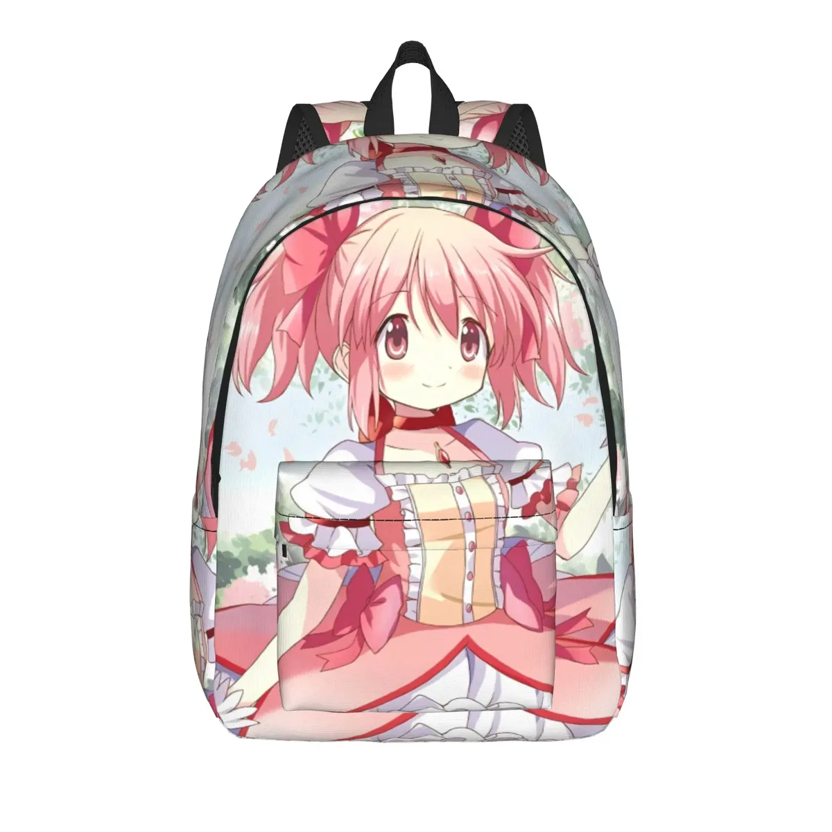 sac à dos anime puella magi madoka magica pour hommes et femmes, sac à dos d'école secondaire, sac à bandoulière pour ordinateur portable kaname madoka