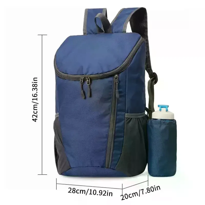 sac à dos pliable portable de 20 l, sac de randonnée pliable, sac à dos ultraléger pour le cyclisme en plein air, sac à dos de voyage pour la randonnée