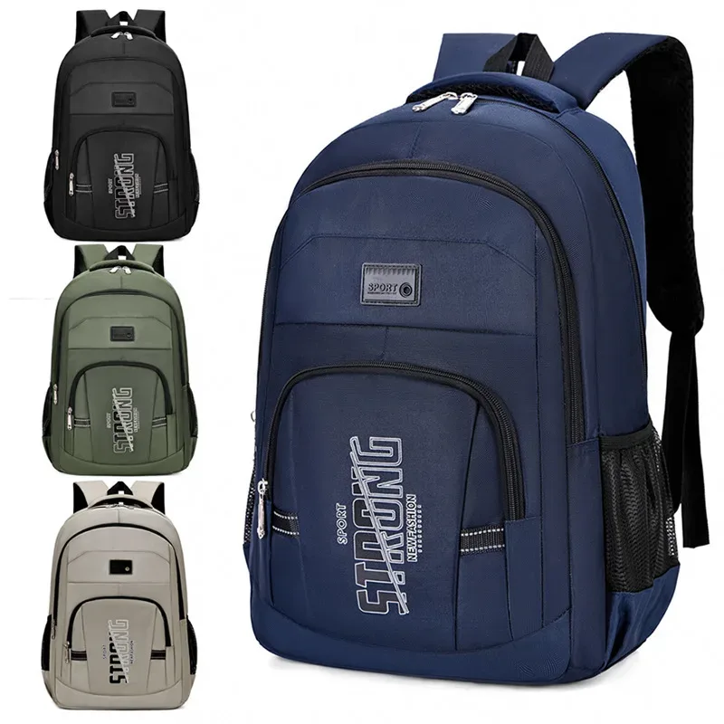 sac à dos polyvalent pour hommes, sac à bandoulière double de grande capacité, sac pour ordinateur portable de trajet quotidien, sacs à double épaule étanches en vente