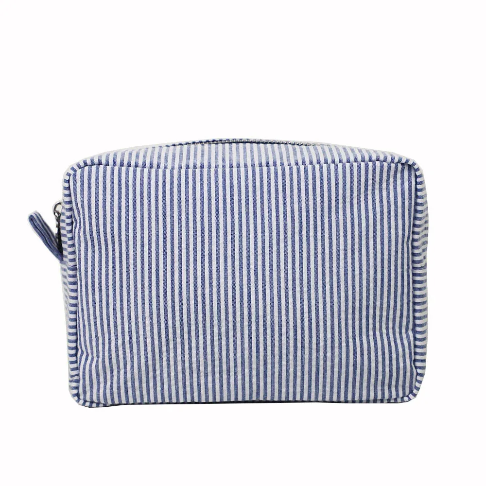 trousse à cosmétiques avec nom personnalisé, cadeau d'anniversaire pour femme, trousse de toilette de voyage, sac cadeau de mariée en coton avec nom brodé