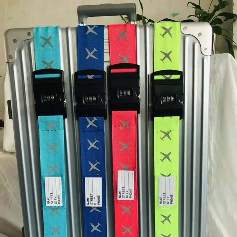 sangle de bagage de voyage, verrouillage par mot de passe réglable, ceinture d'emballage antivol, verrouillage sécurisé, sangle de bagage, ceinture d'emballage