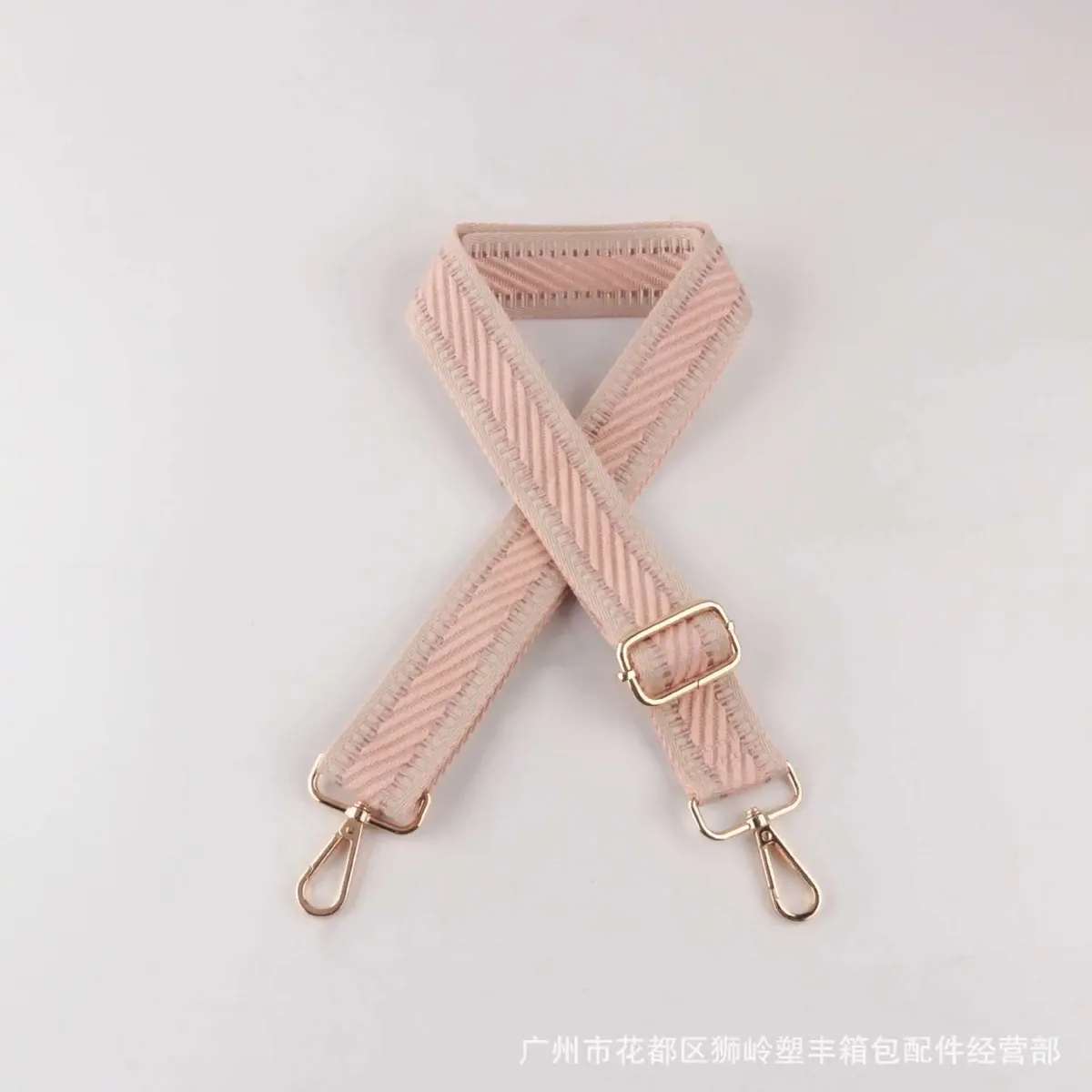 sangle de sac tissée de luxe, large et réglable, pour sac à bandoulière, accessoires de sac à main avec boucle dorée
