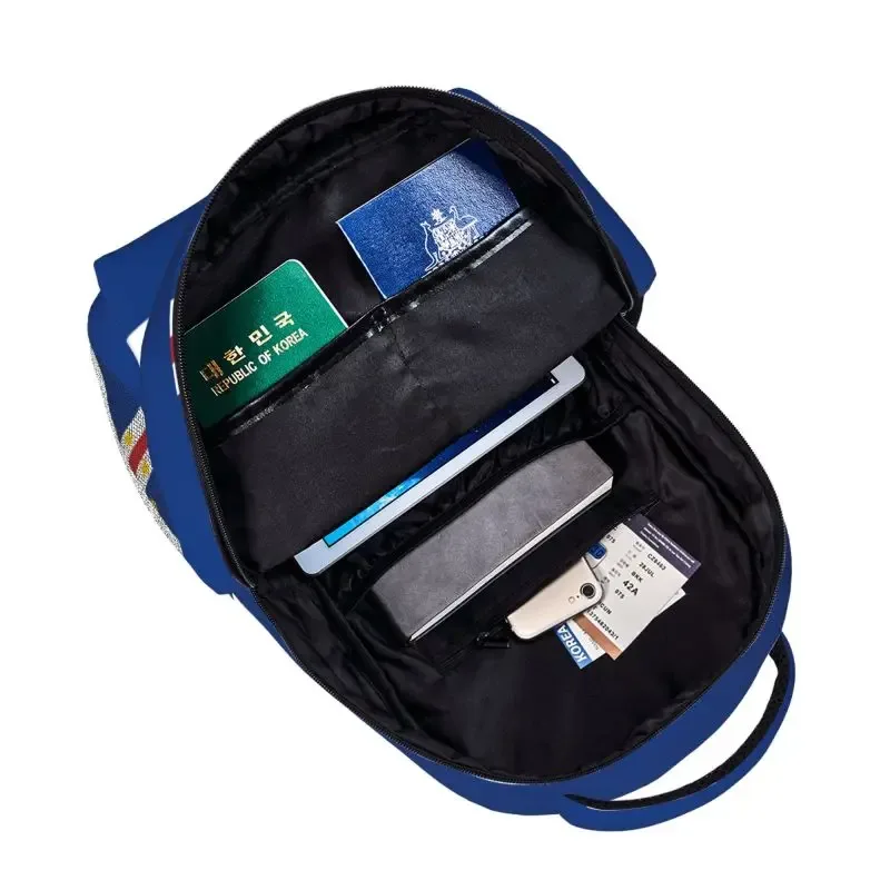 sac à dos avec drapeau du cap-vert pour garçons, adolescents, étudiants, sac d'école, sac à dos de voyage, randonnée, camping, sac à dos quotidien décontracté pour ordinateur portable