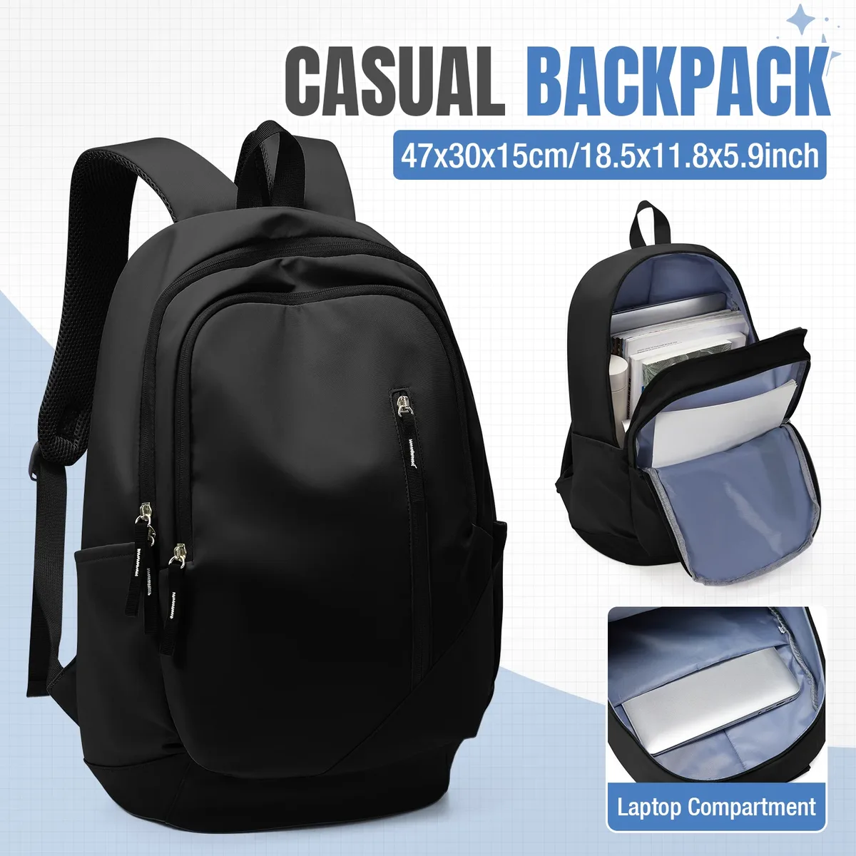 sac à dos de voyage décontracté, essentiel pour la rentrée scolaire, sac à dos scolaire, sac de rangement grande capacité pour adolescents, sac à dos de sport