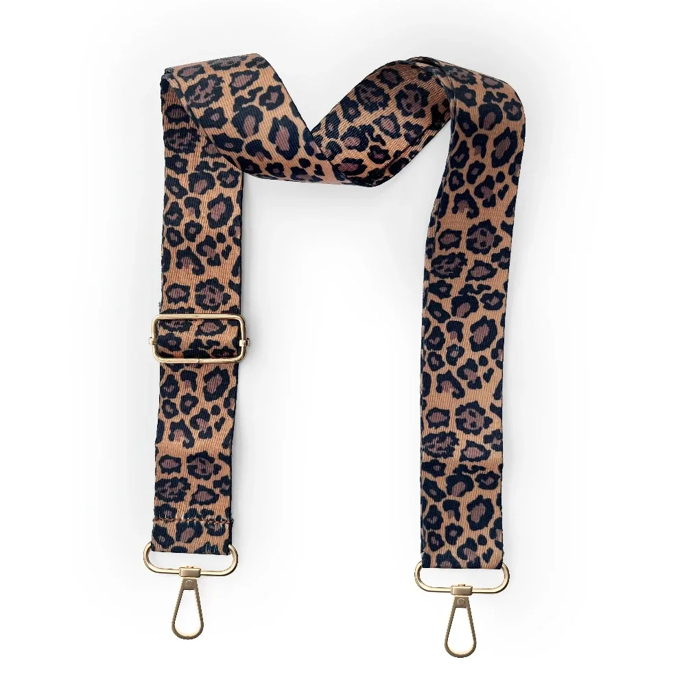 bandoulière réglable imprimé léopard, accessoire de sangle de sac à bandoulière, sangle de remplacement à la mode, bandoulière de sac